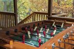 play foosball on our deck